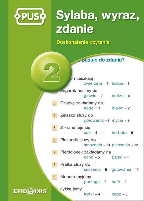 PUS. Sylaba, wyraz, zdanie 2. Epideixis