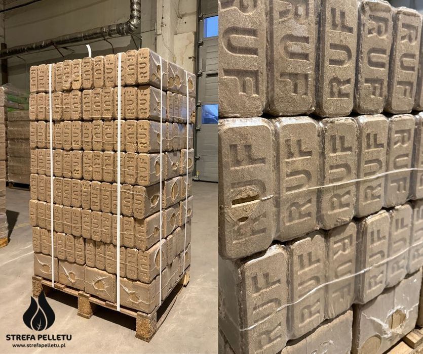 Brykiet drzewny ruf PREMIUM kostka liściasty-dębowy