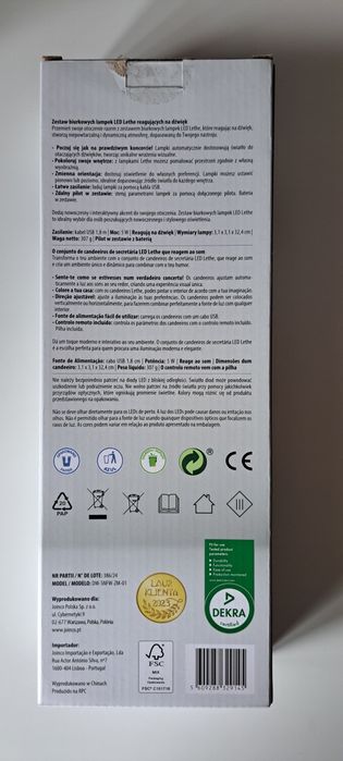 Lethe zestaw 2 biurkowych lampek LED