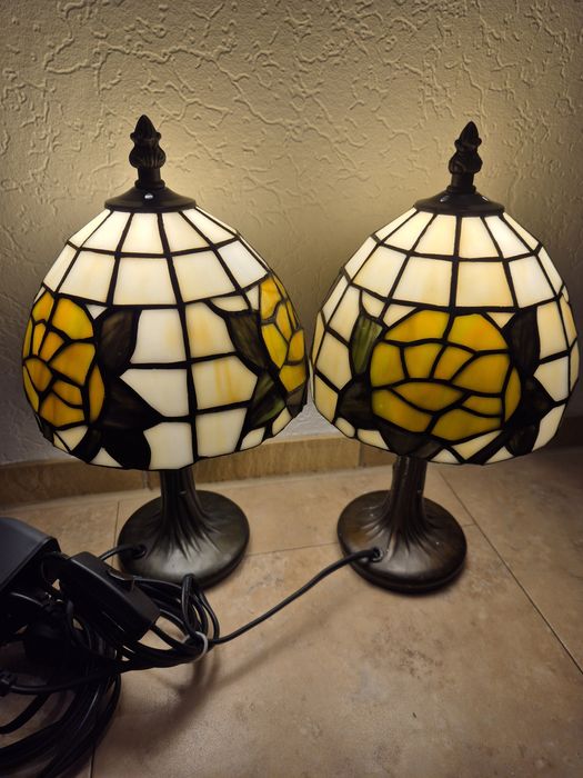 2 Pięknie lampy witrażowe Tiffany