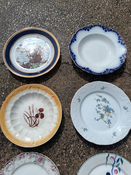 Pratos antigos  valor de cada