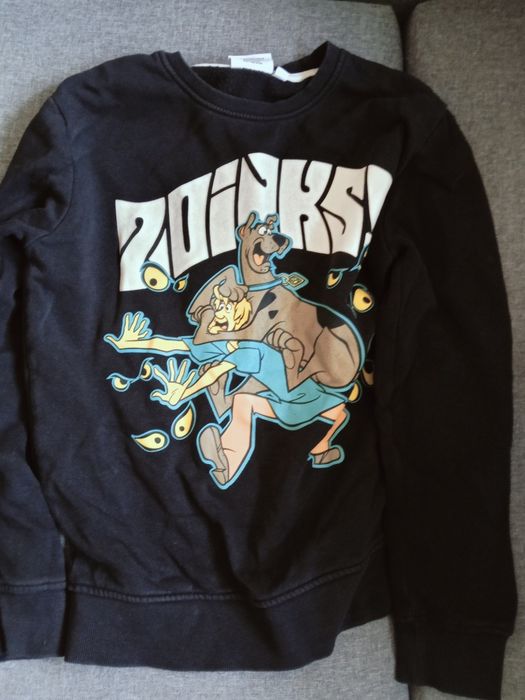 Bluza 140-146 chłopięca Scooby Doo ciepła jak nowa