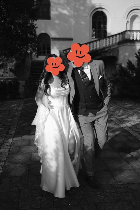 Suknia ślubna biała gorset