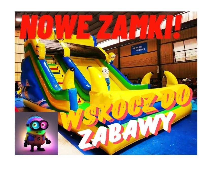 Zamki dmuchane dla dzieci. Maszyna do waty cukrowej GRATIS. wynajem