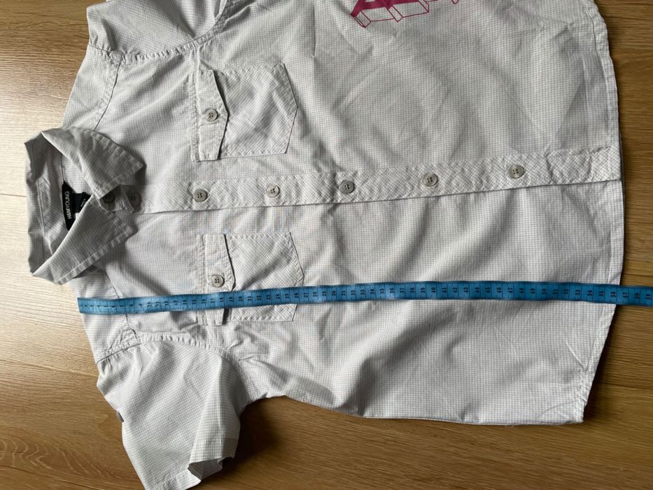Koszula z krótkim rękawkiem w krateczkę H&M 152