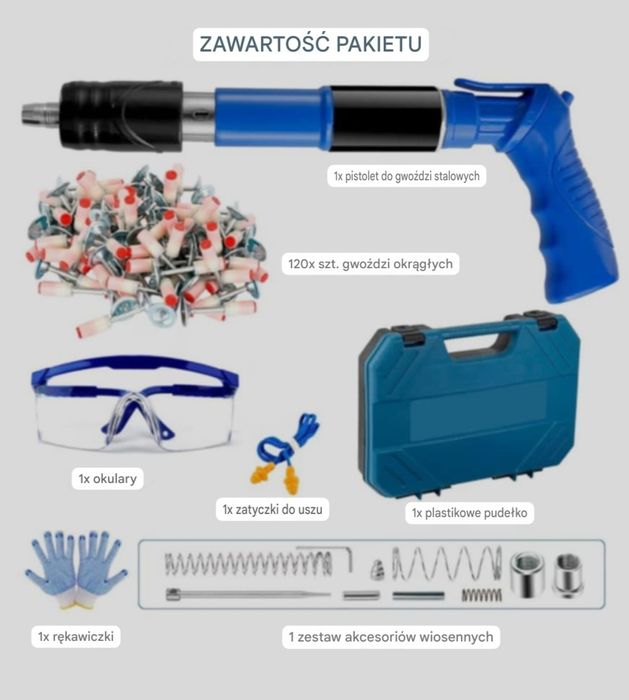 Zestaw ręcznej gwoździarki