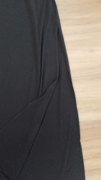 Nowa czarna sukienka maxi L/XL na jedno ramię
