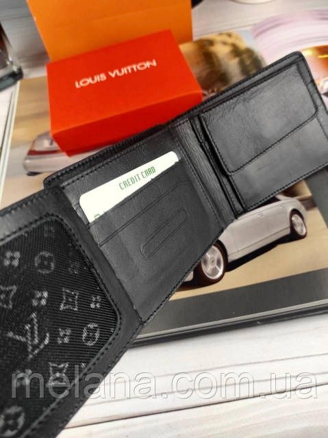 Мужской кожаный кошелек Louis Vuitton Луи Витон гаманець чоловічий