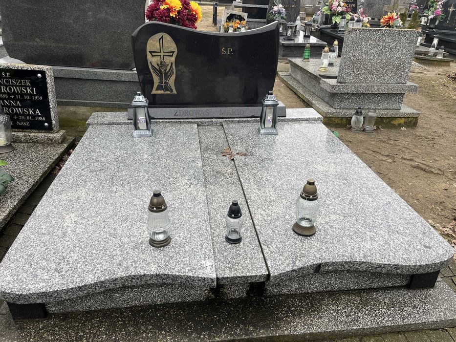 Nagrobek granitowy podwójny