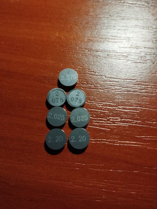 Шайби регулювання клапанів для мотоцикла  7.48мм.