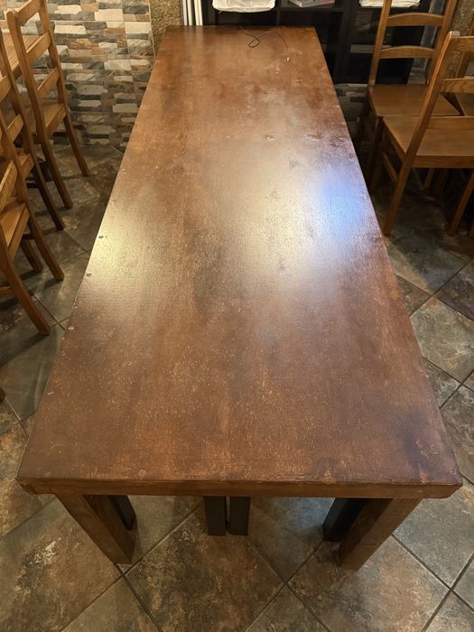 Mesa Madeira - 250cm x 80cm x 72cm