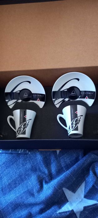 Conjunto de chávenas e pratos cafe e conjunto de copos Gourmet da spal