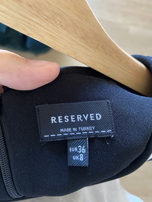 Sukienka Reserved S 36 granatowa niebieska