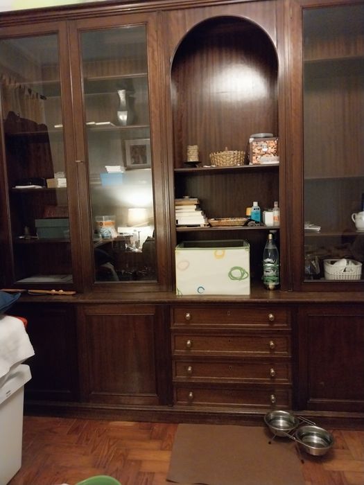 Móvel  de sala tem um Nicho as poucas peça  que tem são para tirar