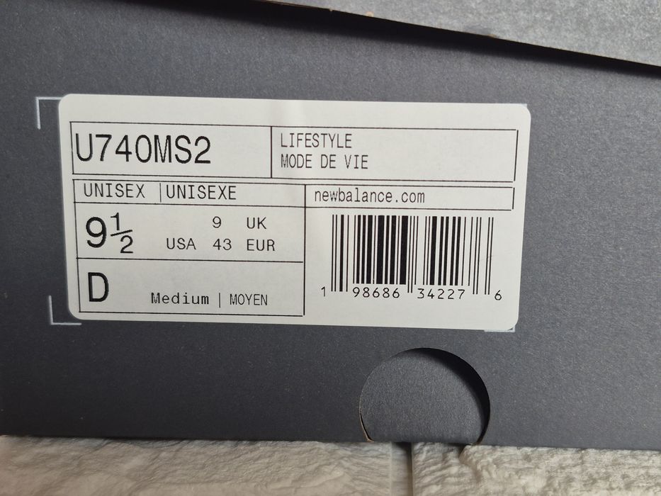 New Balance 740 "Silver Burgundy" | 43 (27.5 см) | Оригінал