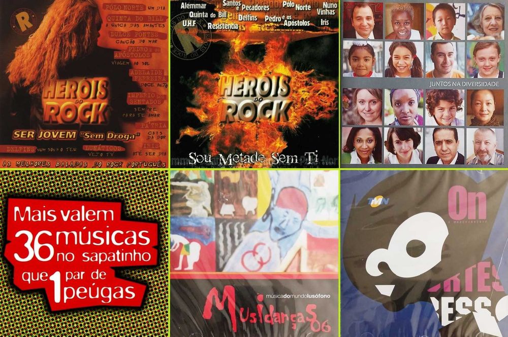 42 CDs - Coletaneas Musica Portuguesa - Raros - Muito Bom Estado