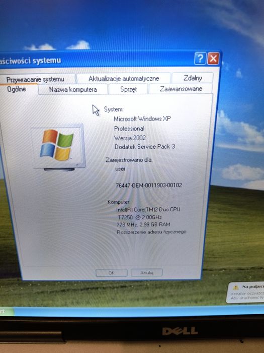 Laptop dell d530 stan bdb port COM