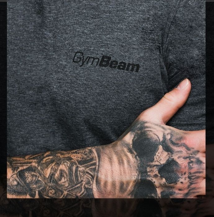 Koszulka t-shirt Basic Dark Grey - GymBeam XL