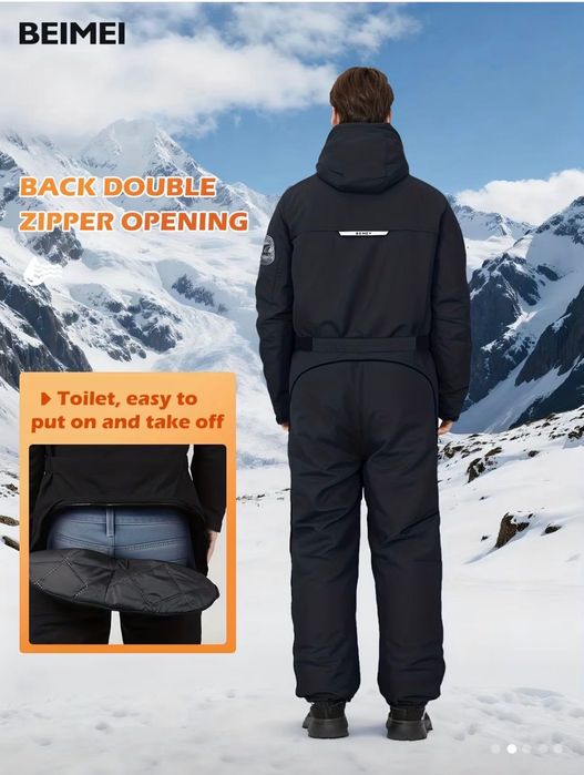 Ciepły męski kombinezon. NOWY