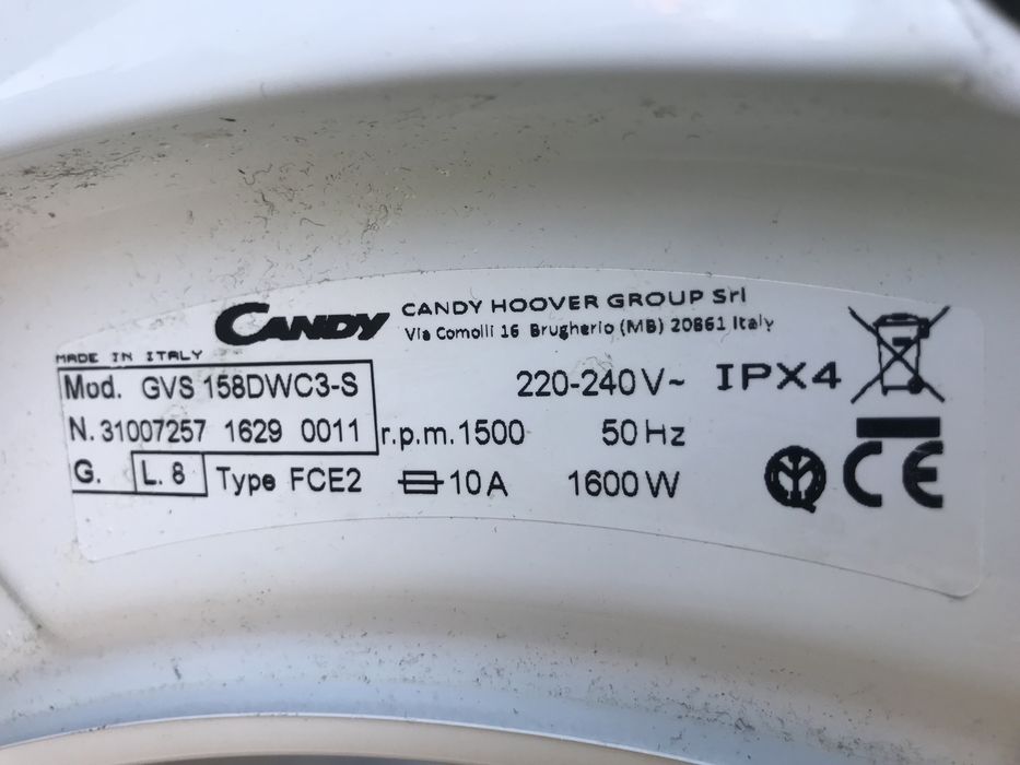 Pralka candy grand vita 1500 obrotów