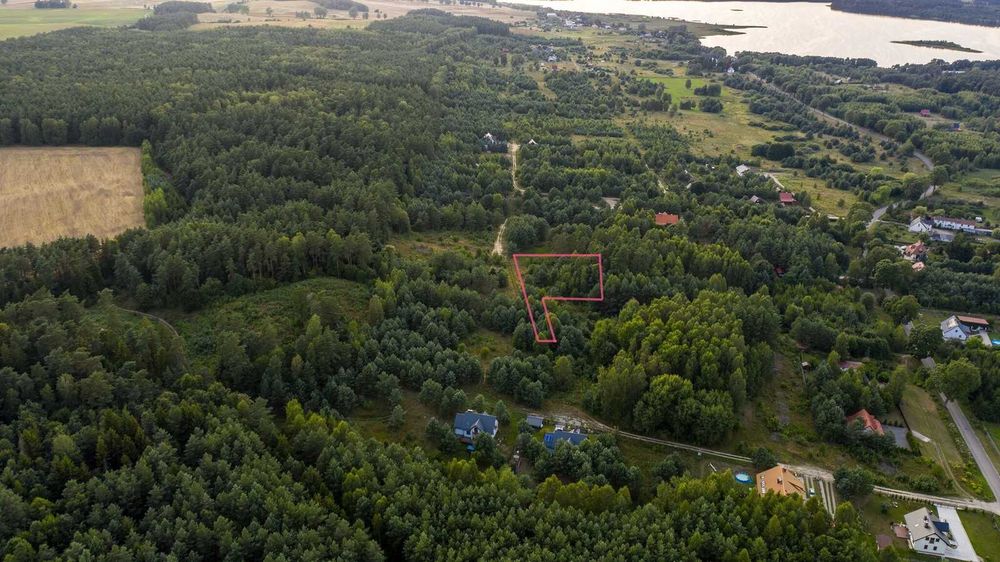 Działka budowlana z częścią lasu na sprzedaż - Widok 2