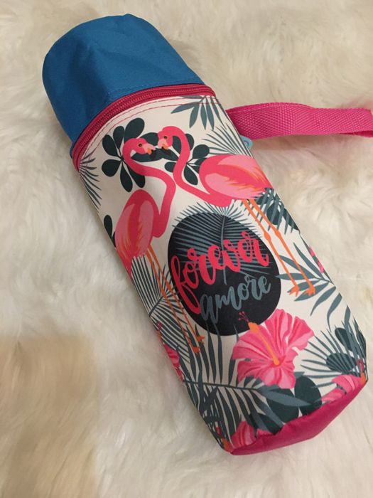 Garrafa Termica Estampada para a Praia