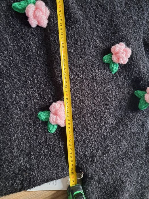 Sweter roze 3d czarny