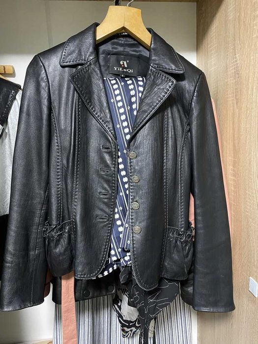 Шкіряна куртка. Натуральна шкіра, весна/осінь. Розмір  S