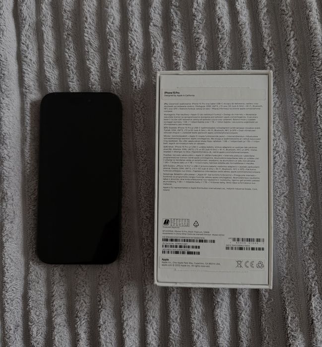 Iphone 15 Pro 128GB Black Titanium/Bełchatów