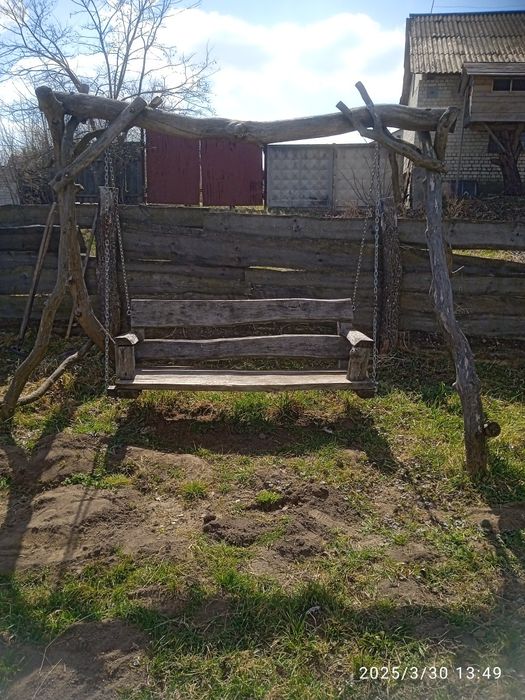 Гойдалка дерев'яна дубова