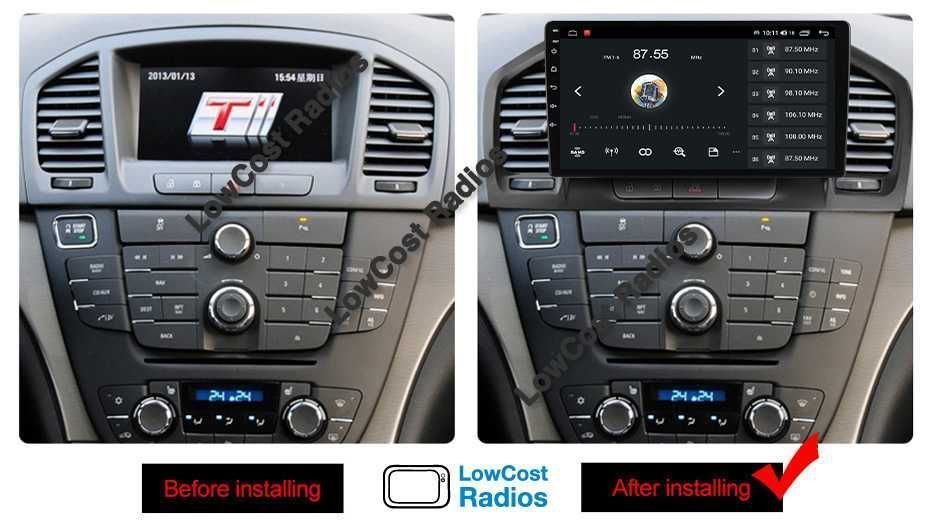 Auto Rádio 9' OPEL INSIGNIA | GPS Android 15 BT USB APPS WIFI | CARPLAY • ANDROID AUTO