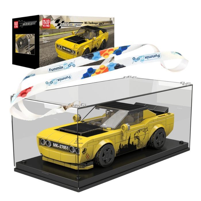 Klocki 368 el. Challenger SRT wyścigowy gablota Mould King 27051