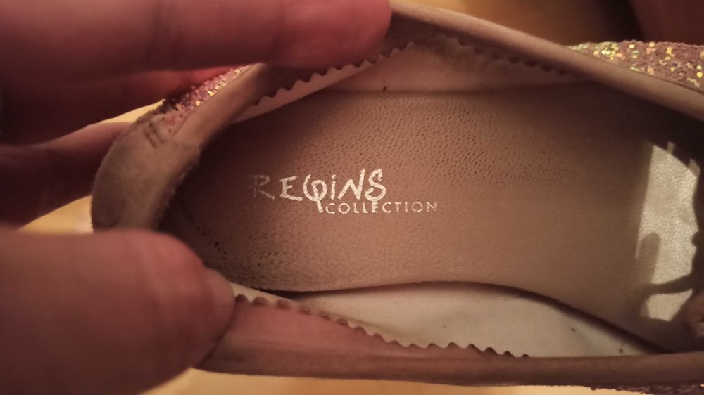 Buty z brokatem baleriny dla dziewczynki rozmiar 32