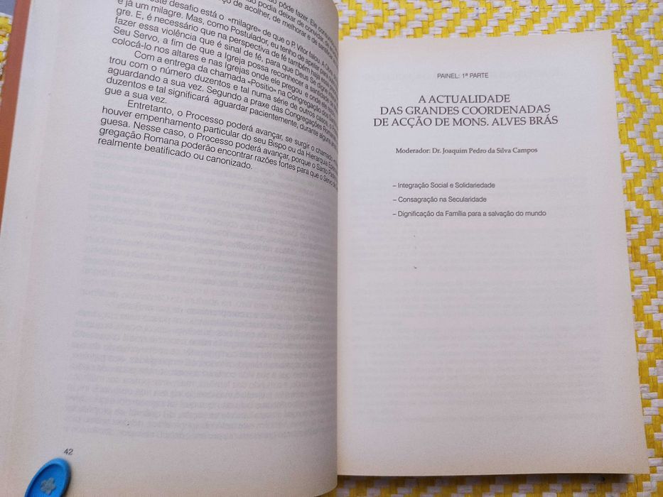 Celebrar uma vida projectar uma obra  - Mons. Joaquim Alves Brás