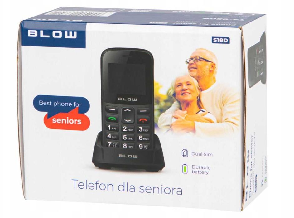 Telefon Komórkowy SENIORA Głośny Duża Klawiatur DualLSim SOS n PREZENT