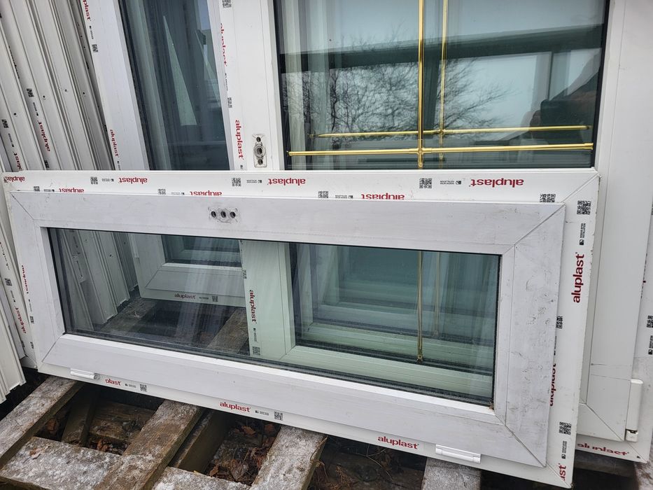 Okna PCV szer 125 x 52 wys