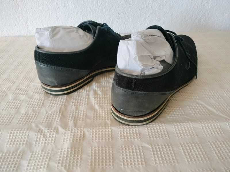 Sapatos de vela casuais camurça azul escuro Suits Inc