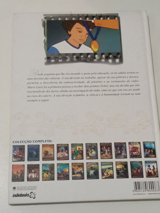 Livro Juvenil  Marie Curie ,actividades