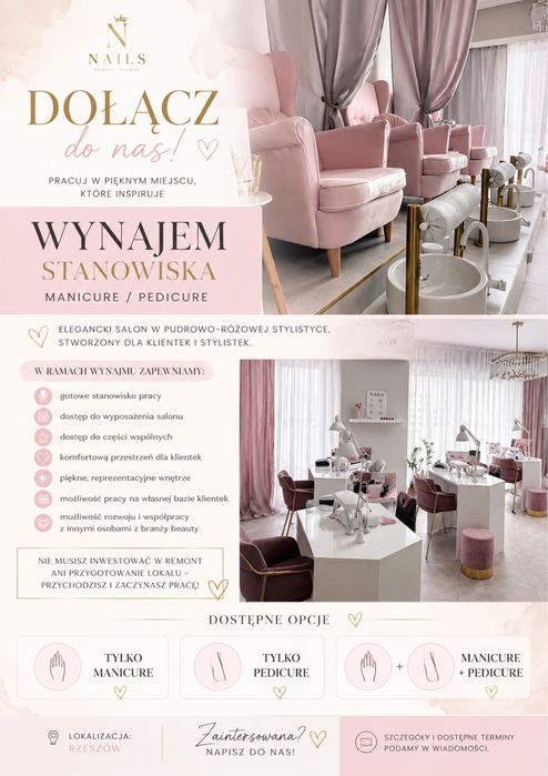 Wynajem stanowiska do manicure