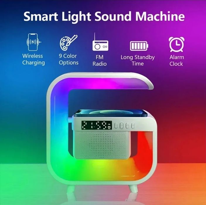Bluetooth Speaker Column, Alarm Clock, RGB Lamp64741323769729121