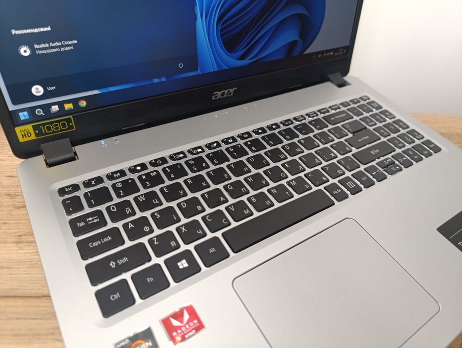 15'6 FHD IPS ноутбук Acer Aspire/AMD Ryzen 3 3200U/Vega 3 2GB/SSD 256