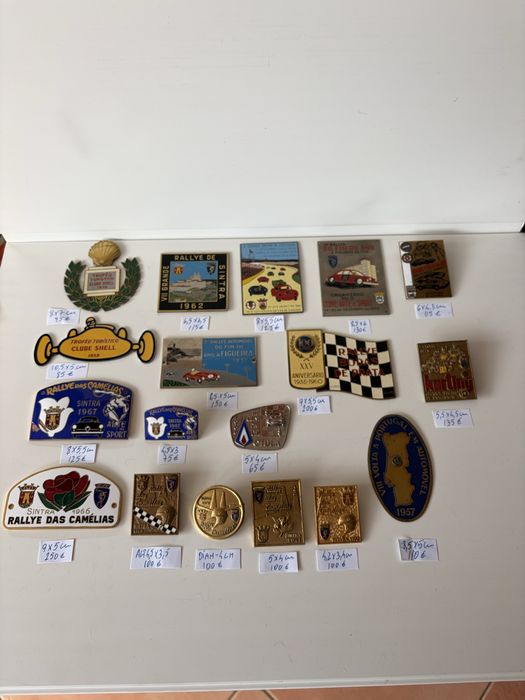 chapas placas rallye classicos automobilia