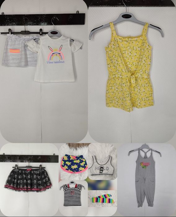 Летний крутой фирменный комбез комбинезон ромпер шорты майка  на девоч