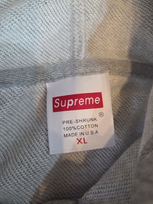 Bluza supreme box logo szara