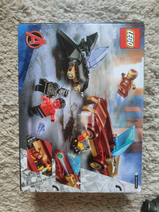 Lego Super Heroes 76310 Auto Iron Mana i Czarna Pantera vs Red Hulk