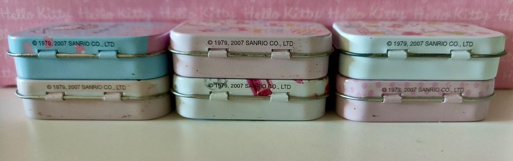 Caixinhas Metálicas Hello Kitty Vintage (6 caixinhas)