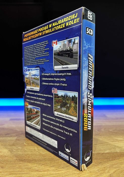 Trainz Railroad Simulator 2006 (PC PL 2005) BOX polskie wydanie