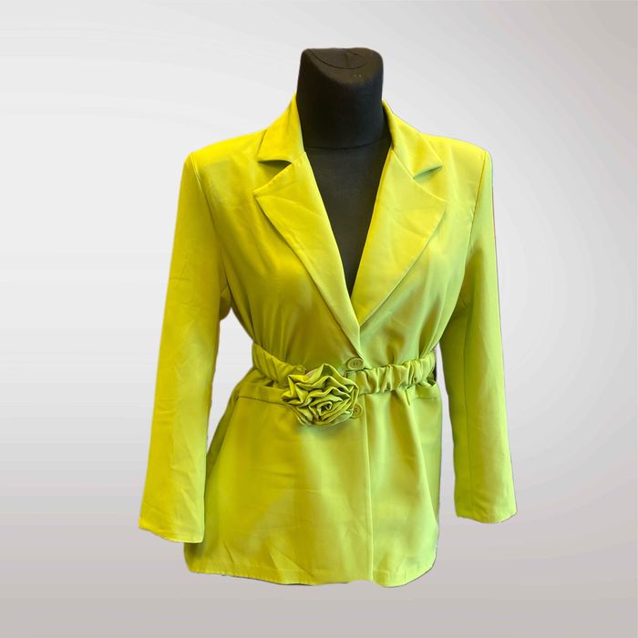 Marynarka Damska Żakiet na Komunie Zielony