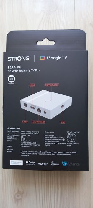 Sprzedam Box Google TV Strong LEAP-S3+V2 4K