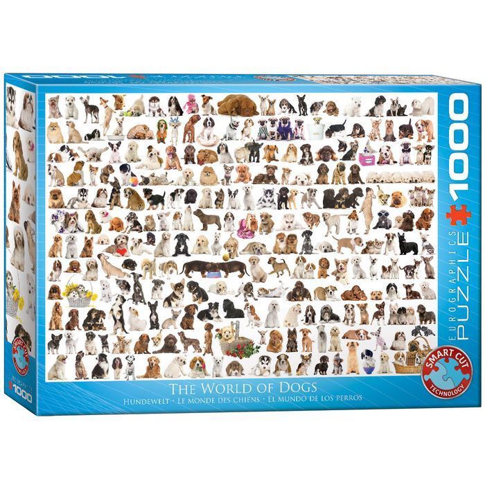 Puzzle 1000 The World Of Dogs 6000-0581 Eurographics Nowa Nieużywana